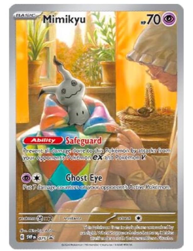 Amazon.com: Generic Mimikyu SVP 075 Full Art - Promo Paldean Fates